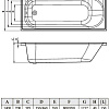 Ванна Bonito Home Daisy 150x70 (с ножками)