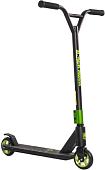 Трюковый самокат Black Aqua Stunt Scooter-6 (черный/зеленый)