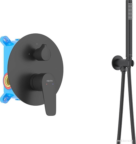 Душевая система Aquatek Бетта AQ1172MB (черный матовый)