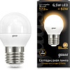 Светодиодная лампа Gauss E27 6.5 Вт 2700 К [105102107]