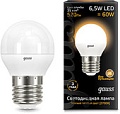 Светодиодная лампа Gauss E27 6.5 Вт 2700 К [105102107]
