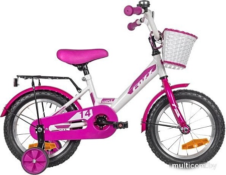 Детский велосипед Foxx Simple 14 2025 144SIMPLE.WT5 (разобранный)