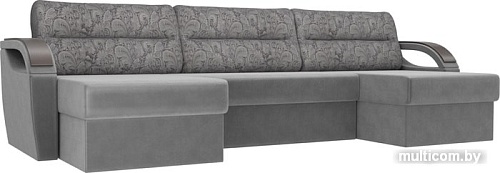 П-образный диван Лига диванов Форсайт 100834 (серый)