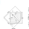 Душевой поддон Ravak Kaskada Ronda PU 80x80