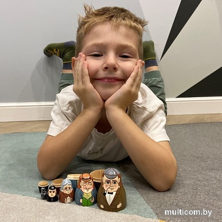 Развивающая игра Брестская Матрешка С Шерлоком Холмсом (набор 5 шт)