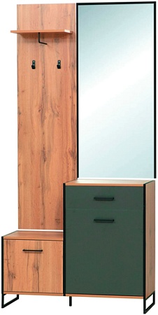 Стенка Олмеко Доната 46.09 (дуб вотан/диамант серый)