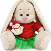 Классическая игрушка BUDI BASA Зайка Ми в теплом платье и со снеговиком Малыш SidX-612