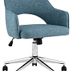 Офисное кресло Stool Group Кларк Clarkson Tweed Blue (рогожка, синий)