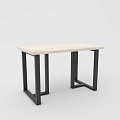 Кухонный стол Hype Mebel Триног 125x75 (черный/древесина белая)