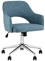 Офисное кресло Stool Group Кларк Clarkson Tweed Blue (рогожка, синий)
