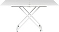 Стол-трансформер Levmar Compact (белый глянец/белые опоры)