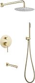 Душевая система Abber Emotion AF8817G (золото матовое)