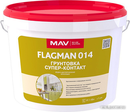 Акриловая грунтовка Flagman 014 (11 л, белый)