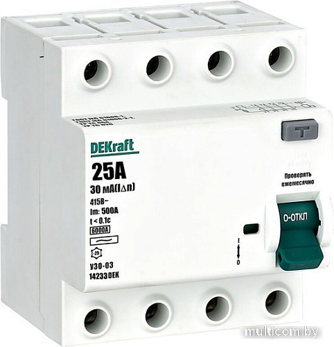 Устройство защитного отключения Schneider Electric DEKraft УЗО-03 14236DEK
