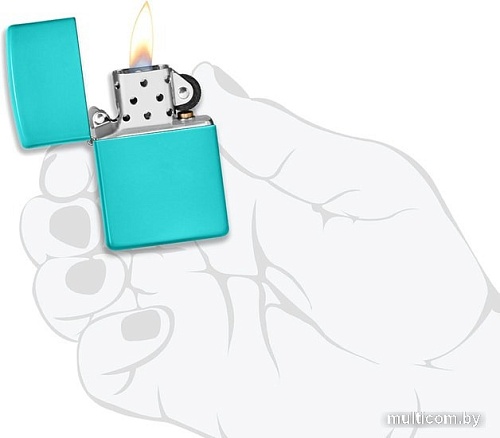 Зажигалка Zippo Classic Flat Turquoise 49454