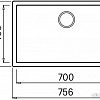 Кухонная мойка Elleci Zen 130 White K96