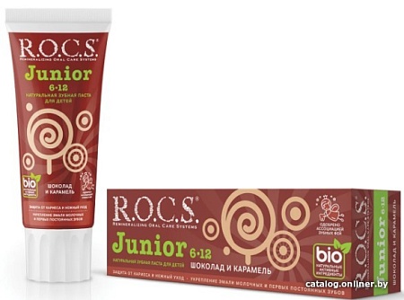 Зубная паста R.O.C.S Junior Шоколад и карамель 74 г
