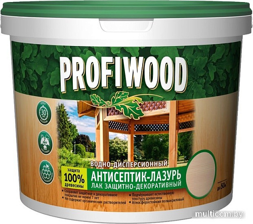 Антисептик Profiwood антисептик-лазурь водно-дисперсионный (лиственница, 2.5 л)