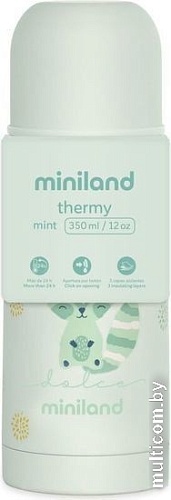 Термос Miniland Thermy Dolce 350мл (бирюзовый/енот)