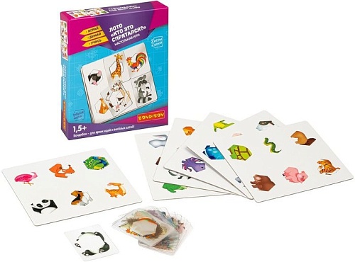 Развивающая игра Bondibon Лото Кто это спрятался? ВВ4706