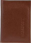 Обложка для паспорта Poshete 604-118M-GNG (рыжий)
