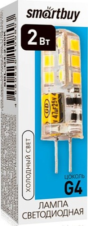 Светодиодная лампочка SmartBuy G4 2Вт 6000К SBL-G4-2-60K
