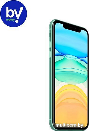 Смартфон Apple iPhone 11 64GB Воcстановленный by Breezy, грейд C (зеленый)