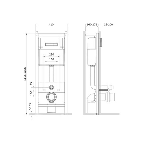 Инсталляция для унитаза AM.PM Start I012703.0251