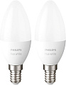 Светодиодная лампа Philips Hue White E14 2700K 5.5 Вт (2 шт)