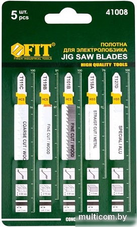 Набор пильных полотен FIT 41008 (5 шт)