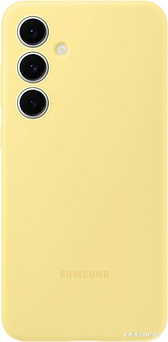 Чехол для телефона Samsung Silicone Case Galaxy S24 FE (желтый)