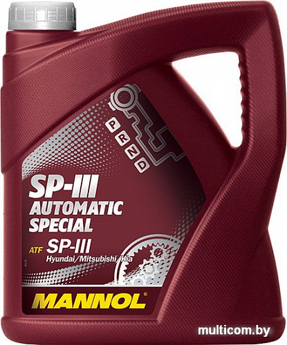 Трансмиссионное масло Mannol SP-III Automatic Special 4л