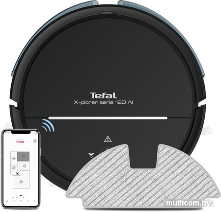 Робот-пылесос Tefal X-Plorer Serie 120 Ai Animal & Allergy RG7865WH