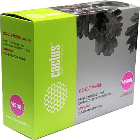 Картридж CACTUS CS-CLT-M508L (аналог Samsung CLT-M508L)