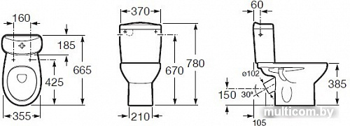 Унитаз Roca Victoria [34239U000]