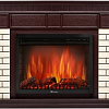 Портал Firelight Bricks 30 (камень бежевый/шпон темный дуб)