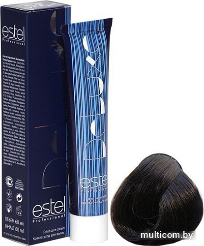 Estel Professional De Luxe 3/11 темный шатен пепельный