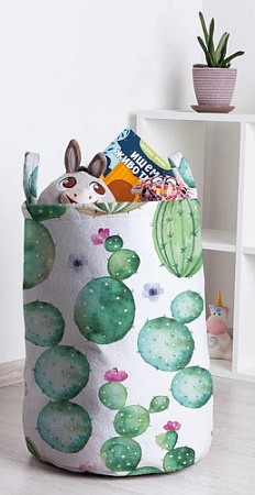 Корзина JoyArty Кактус акварелью toba_30774