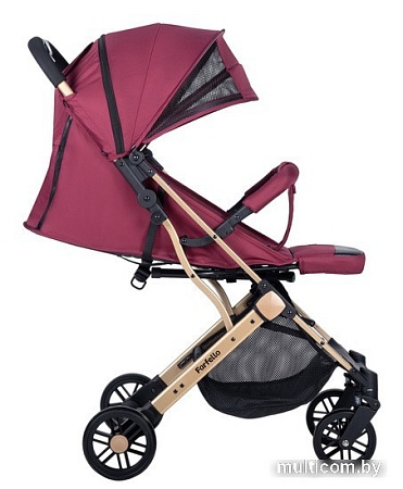 Коляска прогулочная «книга» Farfello Comfy Go CG (вишневый)