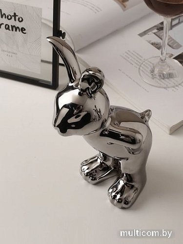 Подставка для бутылки Merry Bear Home Decor Хмельной кролик 30000819 (серебристый)