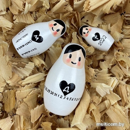 Развивающая игра Брестская Матрешка Матрешка-календарь (набор 3 шт)