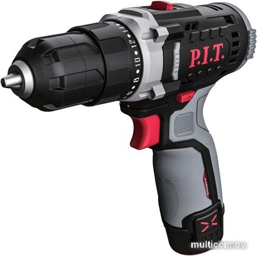 Дрель-шуруповерт P.I.T. PBM12K-10A/1 (с 1-им АКБ, кейс)