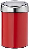 Brabantia Touch Bin 3 л (пламенно-красный/стальной)