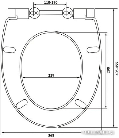 Сиденье для унитаза Berges Wasserhaus Patti Slim So 013103 (с микролифтом)