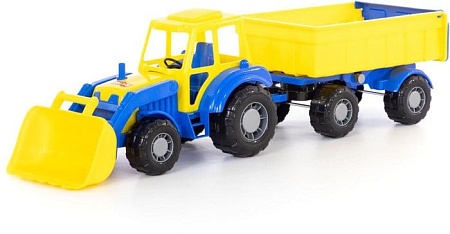 Полесье Алтай трактор с прицепом №1 и ковшом 35349