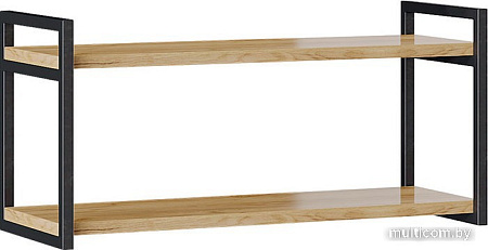 Полка Трия Лофт тип 1 90x29.5x38 (черный/дуб крафт золотой)