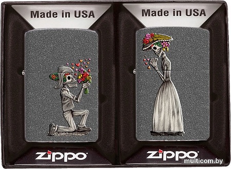 Зажигалка Zippo Влюбленные зомби 28987 (2 шт)