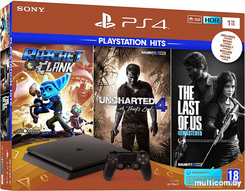 Игровая приставка Sony PlayStation 4 1TB Ratchet & Clank + Uncharted 4 + The Last of US