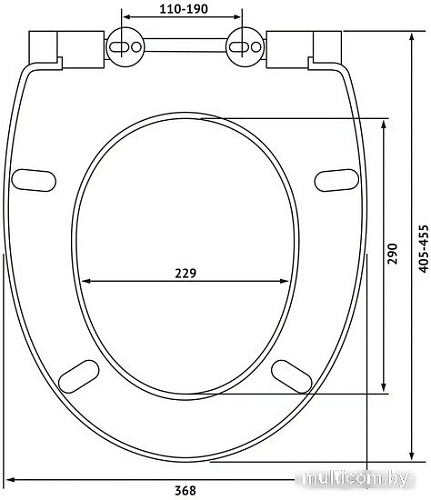 Сиденье для унитаза Berges Wasserhaus Patti Slim So 013103 (с микролифтом)