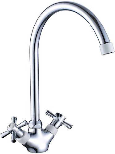 Смеситель Decoroom DR51028 (белый/хром)
